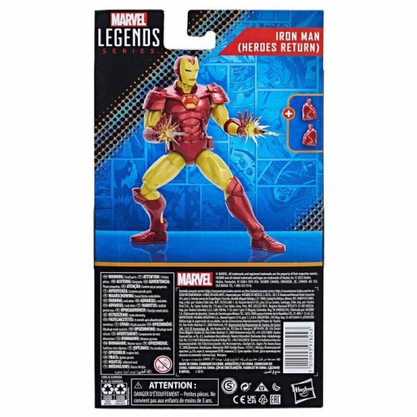 Marvel Legends Iron Man (Heroes Return) 15cm Actionfigur KArton rückseite